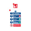 Health And Safety Signage Pack, Non Adhesive 1mm Rigid PVC Board
