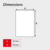 Safety helmets must be worn at all times - 1.2mm Recyclable PP (297 x 420mm)