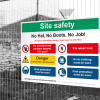 No hat, no boots, no job - 1.2mm Recyclable PP (600 x 800mm)