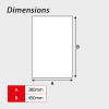 'Arrow Vertical Road' Sign, Aluminium Composite with channel (300mm x 450mm)