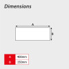 Fire exit running man arrow up/right 1.2mm Recyclable PP (400  x 150mm)