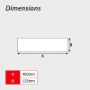 'Push Bar To Open'  Sign, Self Adhesive Taktyle, (450mm x 125mm)