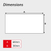 'Motorway Maintenance' Sign, Self-Adhesive Vinyl (600mm x 300mm)