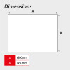 Pedestrians (Arrow Left)' Temporary Road Sign with Frame (600mm x 450mm)