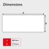 Single File Traffic' Supplementary Plate, Sign Only (685mm x 275mm)