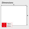 'No Stopping Except In Emergency' Supplementary Road Sign, Aluminium Composite without channel (780mm x 600mm)