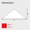 Green Arrow Chevron Symbol' Floor Graphic (800mm x 320mm)