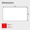 'Tree Cutting' Supplementary Plate, Zintec (860mm x 360mm) 14762