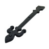 Fleur De Lys Hinge Front, Black, 300mm