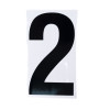 150mm Black Self Adhesive Vinyl Number 2