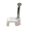 White Bellwire T+E Cable Clips