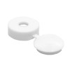 White Hinged Screw Covers (20 PK)