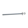 M6 x 75mm ZP Small Carriage Bolts & Nuts (Pack of 11)