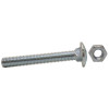 M10 X 75mm ZP Small Carriage Bolts & Nuts (Pack of 3)