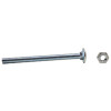 M10 x 130mm ZP Cup Sq Hex Carriage Bolts & Nuts (Pack of 2)