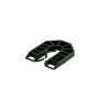 6mm x 43mm x 55mm Black Small 'U' Shim x 15