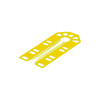 1mm x 43mm x 100mm Yellow Standard 'U' Shim x 20