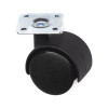 40mm Twin Wheel Plate Fix Castors  (Pack of 4)