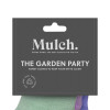 Mulch 'Garden Party' Gardening Gloves Size Medium - 3 Pairs - Pink, Green & Lavender Triple Pack