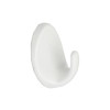 58mm White Plastic Self Adhesive Oval Hook