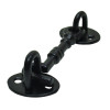 Cast Cabin Hook, Black, 100mm