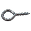 Steel Screw Eyes - Zinc Plated - 30mm x 6mm - (Pack of 4)