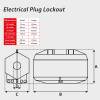 Electrical Plug Lockout (Large, 4 Holes)