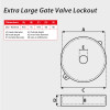 Extra Large Gate Valve Lockout