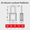 Safety Lockout Padlocks, Nylon Shackle, Black (each)