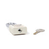 Safety Lockout Padlocks Long Shackle, White (Each)
