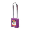 Safety Lockout Padlocks Long Shackle, Purple (Each)