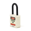 Safety Lockout Padlocks, Nylon Shackle, White (each)