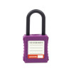 Safety Lockout Padlocks Nylon, Shackle, Purple (each)