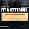 Solid Brass Letter Plate Gravity Flap, 250mm x 75mm
