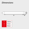 'Liquid Oxygen' Flow Marker, Self-Adhesive Polypropylene, 5 Pack (384mm x 40mm)