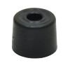 28mm Black Plastic Door Stop (Pack of 2)