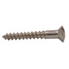1" x 6 Slotted Raised Head Woodscrew - Chrome Plated - (Pack of 5)