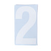 150mm White Self Adhesive Vinyl Number 2