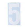 150mm White Self Adhesive Vinyl Number 5