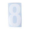 150mm White Self Adhesive Vinyl Number 8