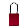 Aluminium Safety Lockout Padlock - Red