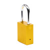 Aluminium Safety Lockout Padlock - Yellow
