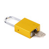 Aluminium Safety Lockout Padlock - Yellow