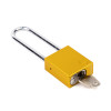 Aluminium Safety Lockout Padlock Long Shackle - Yellow