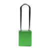 Aluminium Safety Lockout Padlock Long Shackle - Green