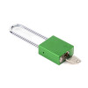 Aluminium Safety Lockout Padlock Long Shackle - Green