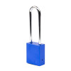Aluminium Safety Lockout Padlock Long Shackle - Blue