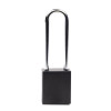 Aluminium Safety Lockout Padlock Long Shackle - Black