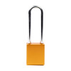 Aluminium Safety Lockout Padlock Long Shackle - Orange