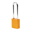 Aluminium Safety Lockout Padlock Long Shackle - Orange
